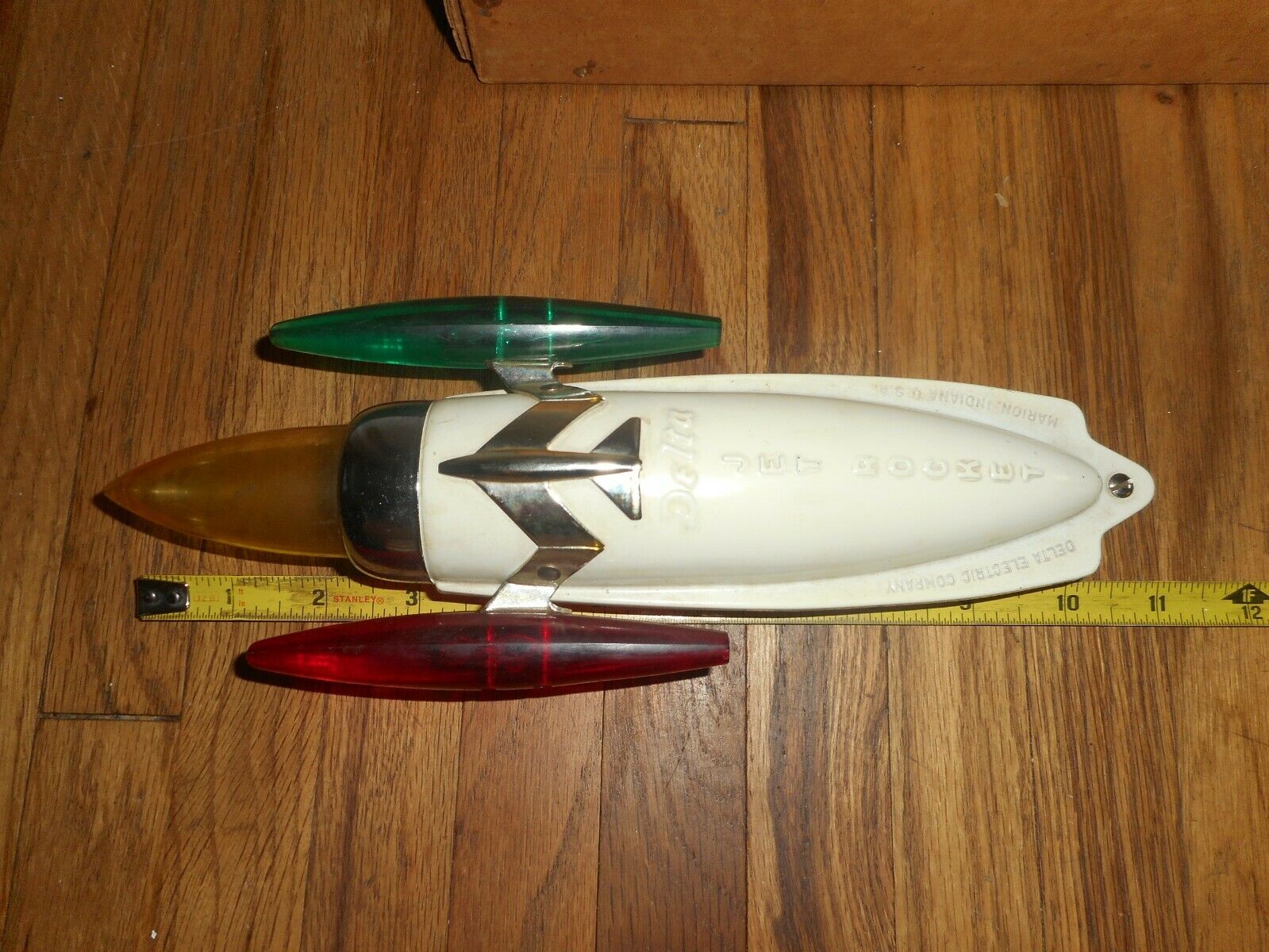 RARE NOS Vintage DELTA JET ROCKET BIKE BICYCLE SPACE AGE LAMP LIGHT LITE - Fresh Stock Dated December 2025