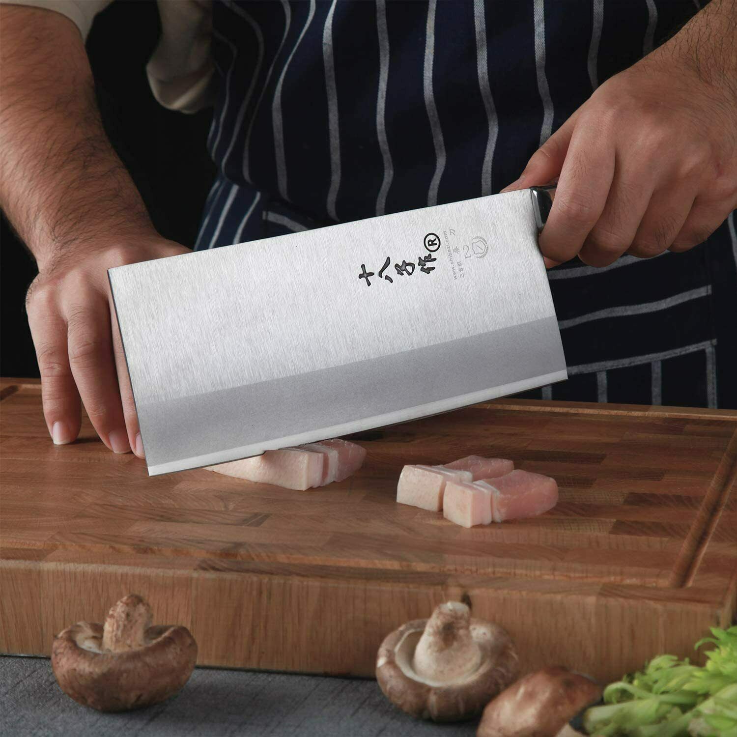 SHI BA ZI ZUO 8-inch Kitchen Knife Professional Chef Knife Stainless Steel - Fresh Stock Dated January 2026
