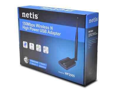 Netis 150Mbps Wireless-N High Power USB WiFi Adapter, High Gain 5dBi Antenna - Fresh Stock Dated December 2025