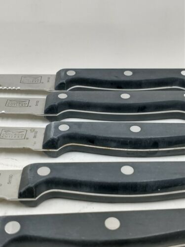 Chicago Cutlery Essentials 13 Piece Black Handle Knife Set W/ Wood Block - Fresh Stock Dated January 2026