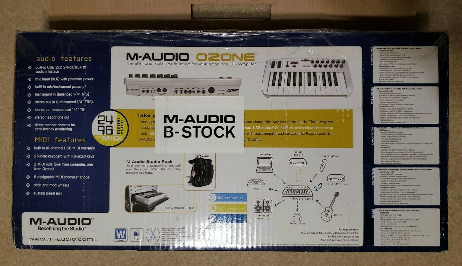 M-Audio Ozone USB Audio MIDI Mobile Workstation Keyboard - Fresh Stock Dated December 2025