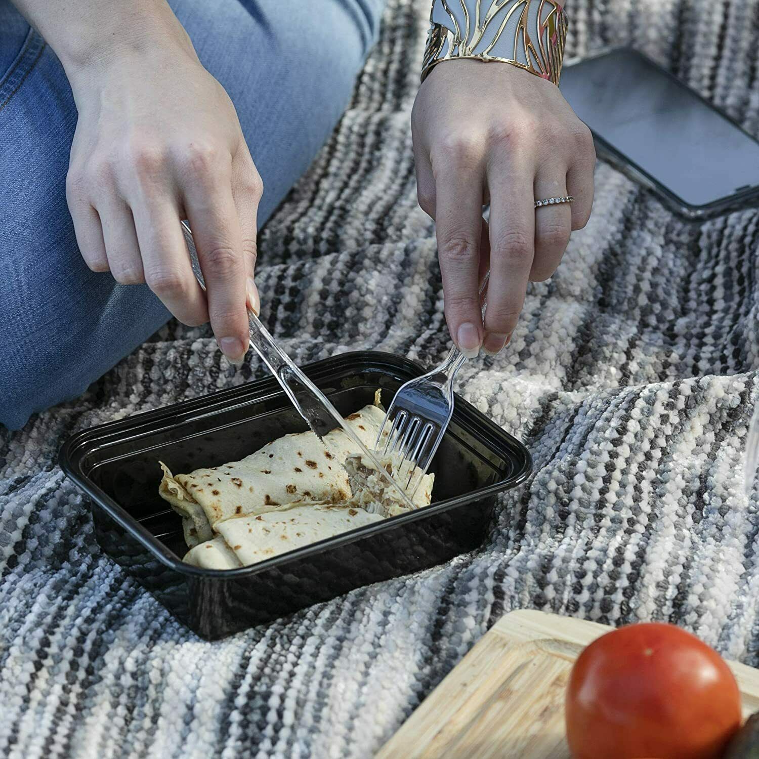 Plastic Spoons-Forks- Knives Clear Extra Heavy Duty Cutlery - Fresh Stock Dated January 2026