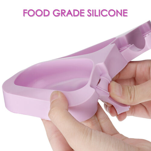 Lots 3-Cells Silicone Frozen Ice Cream Mold Juice Popsicle Maker Lolly Pop Mould - Fresh Stock Dated February 2026