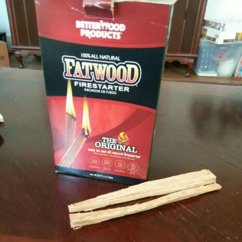 The Original FATWOOD Firestarter Pine Wood Sticks - Fresh Stock Dated December 2025