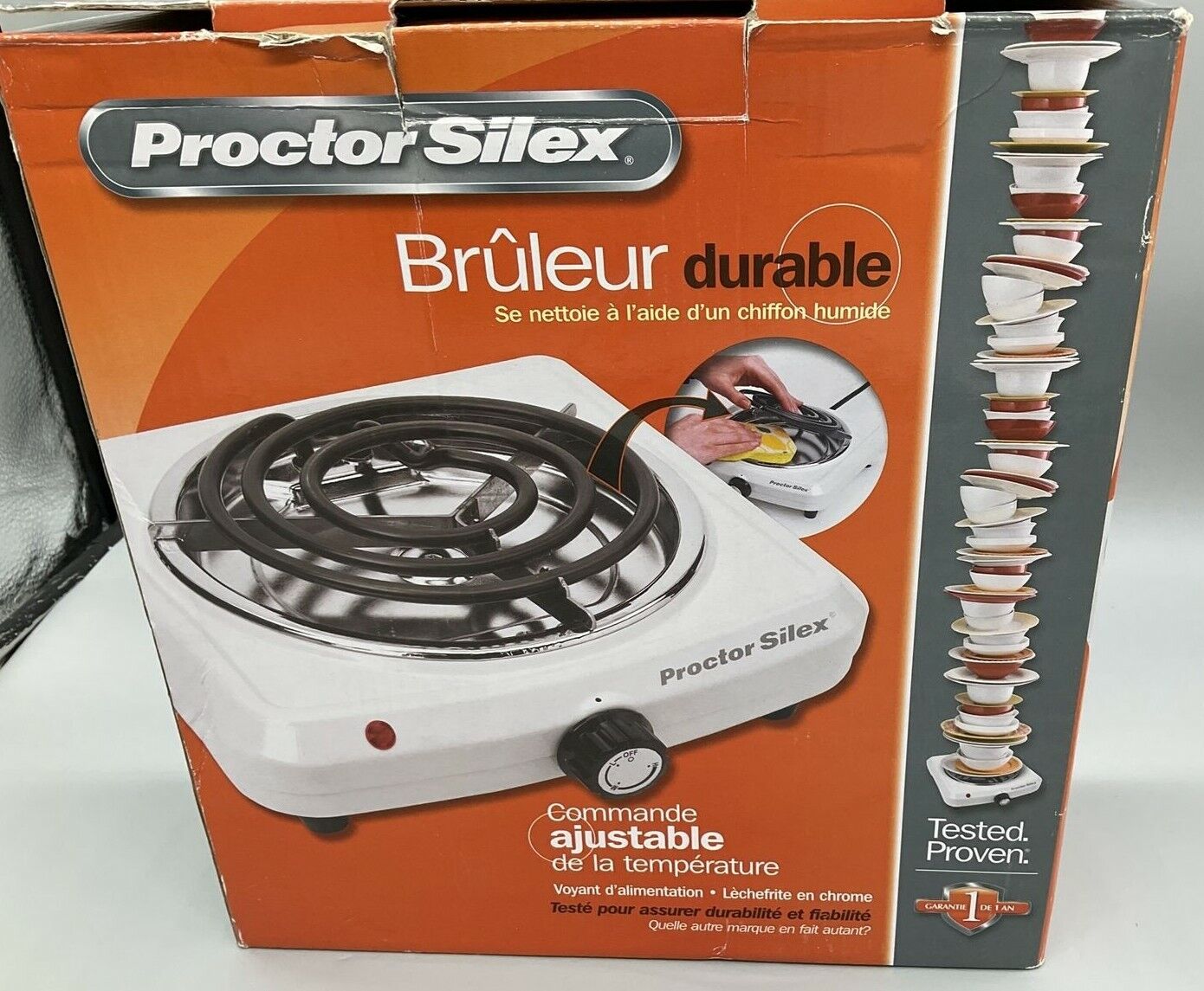 🔥Proctor Silex 34101P Fifth Burner White Electric Burner Camping Travel Kitchen - Fresh Stock Dated February 2026