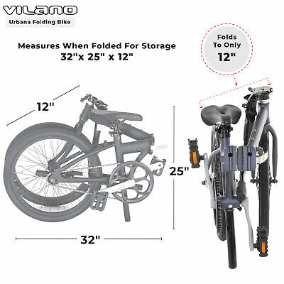 Vilano Urbana Single Speed Folding Bike - Fresh Stock Dated December 2025