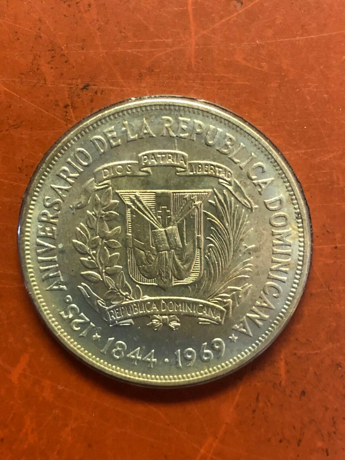 Dominican Republic Misc. Pesos Silver Coins LOT OF (3) BU - Fresh Stock Dated December 2025