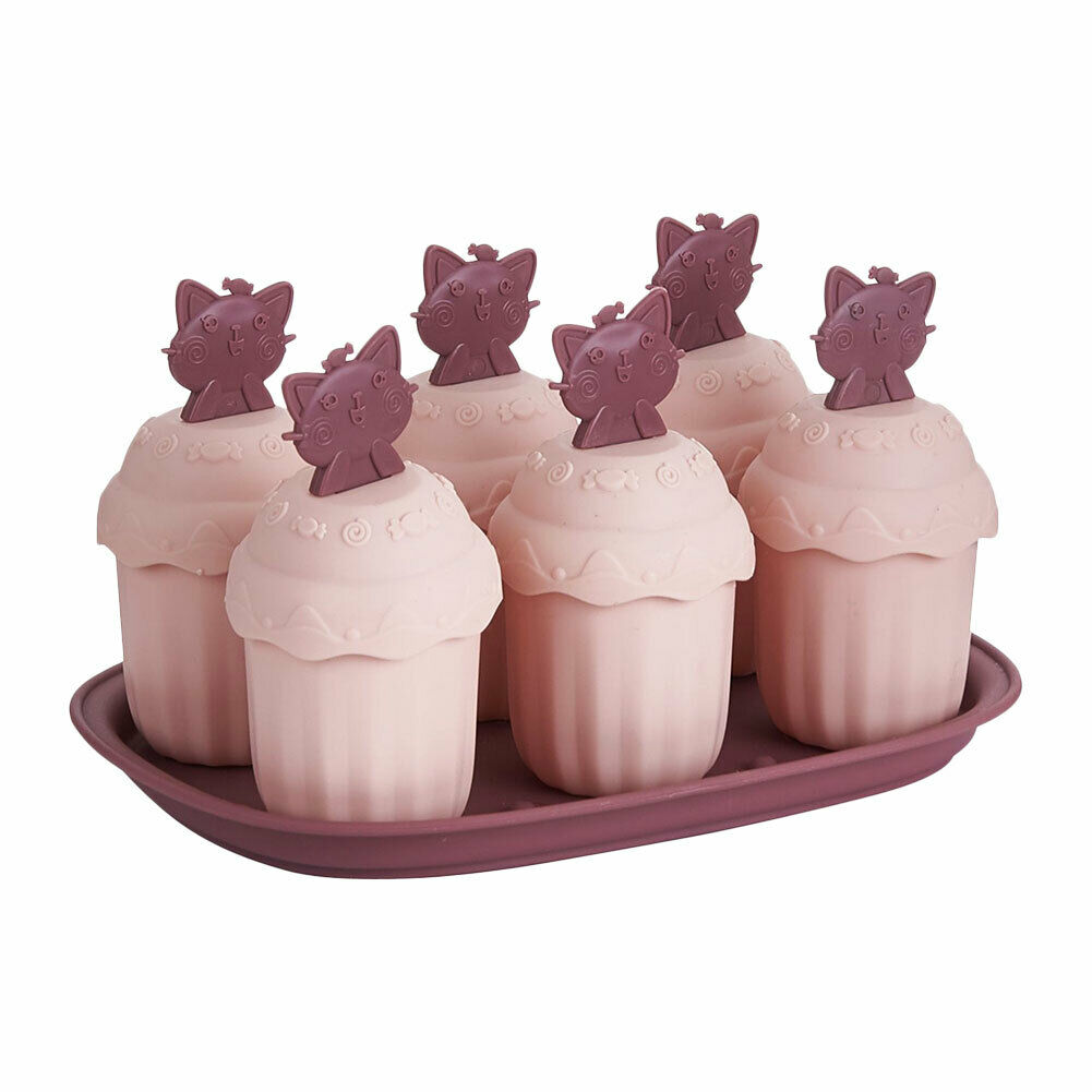 4/6PCS DIY Ice Cream Mold Home Ice Cube Popsicle Homemade Ice Box Kitchen Tool - Fresh Stock Dated February 2026