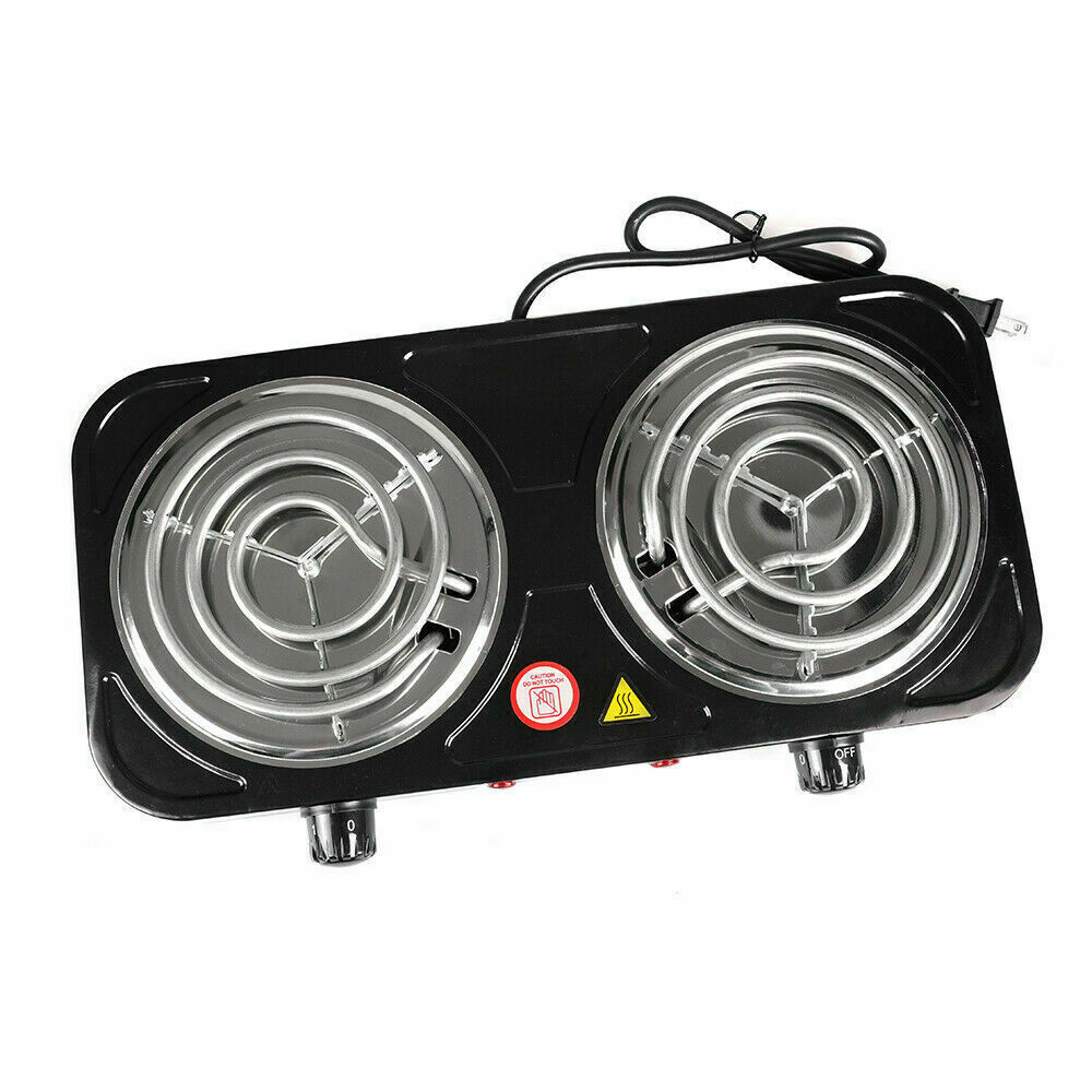 Portable Electric Burner Single/Dual Stove Hot Plate Heating Cooktop Camping - Fresh Stock Dated February 2026