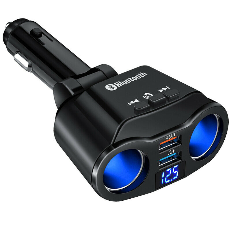 Bluetooth 5.0 Wireless Handsfree Car FM Transmitter MP3 Player Dual USB Charger！ - Fresh Stock Dated December 2025