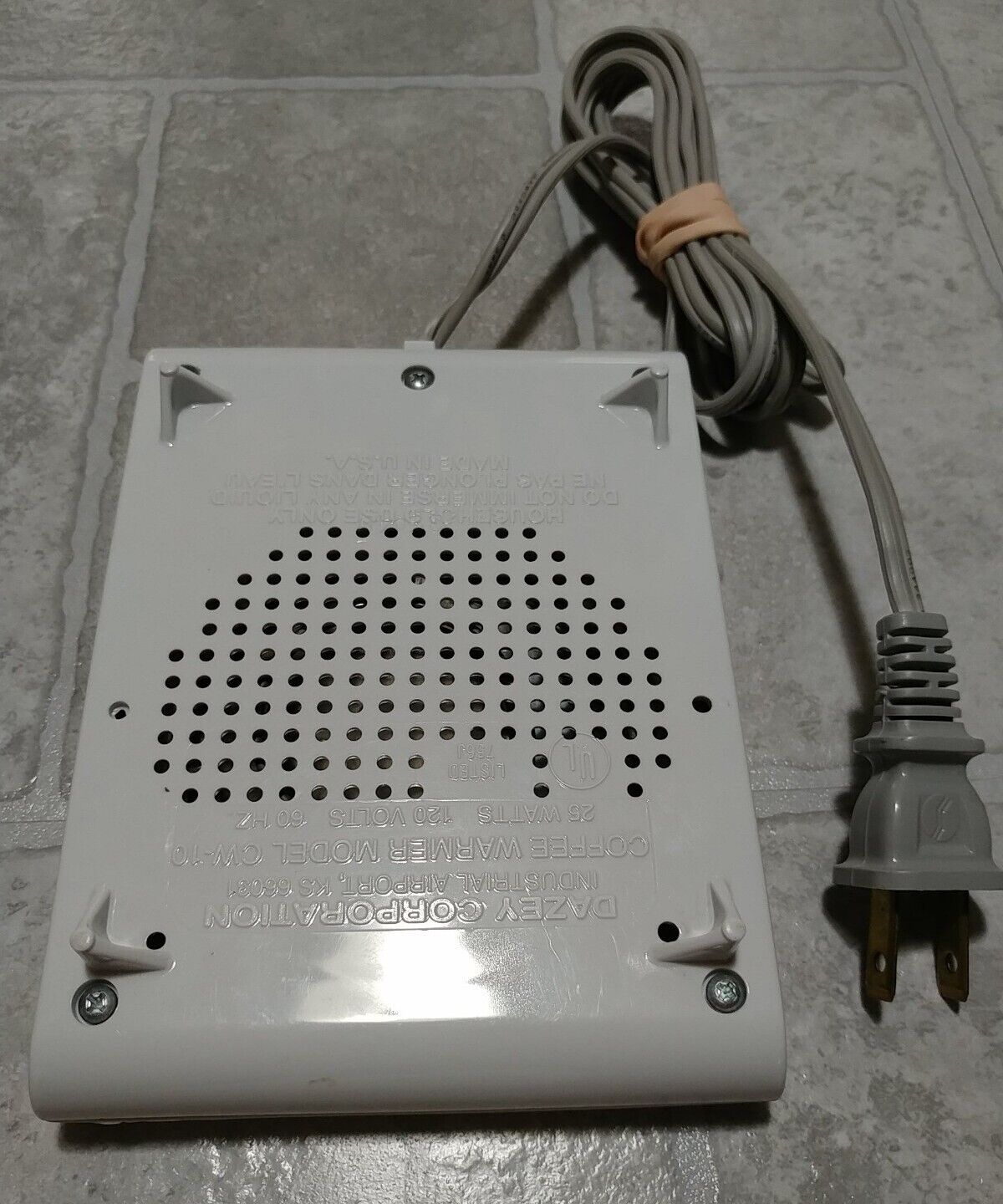 Vintage Dazey 25 Watt Coffee  Tea Soup Cup Mug Beverage Warmer CW-10 - Fresh Stock Dated February 2026