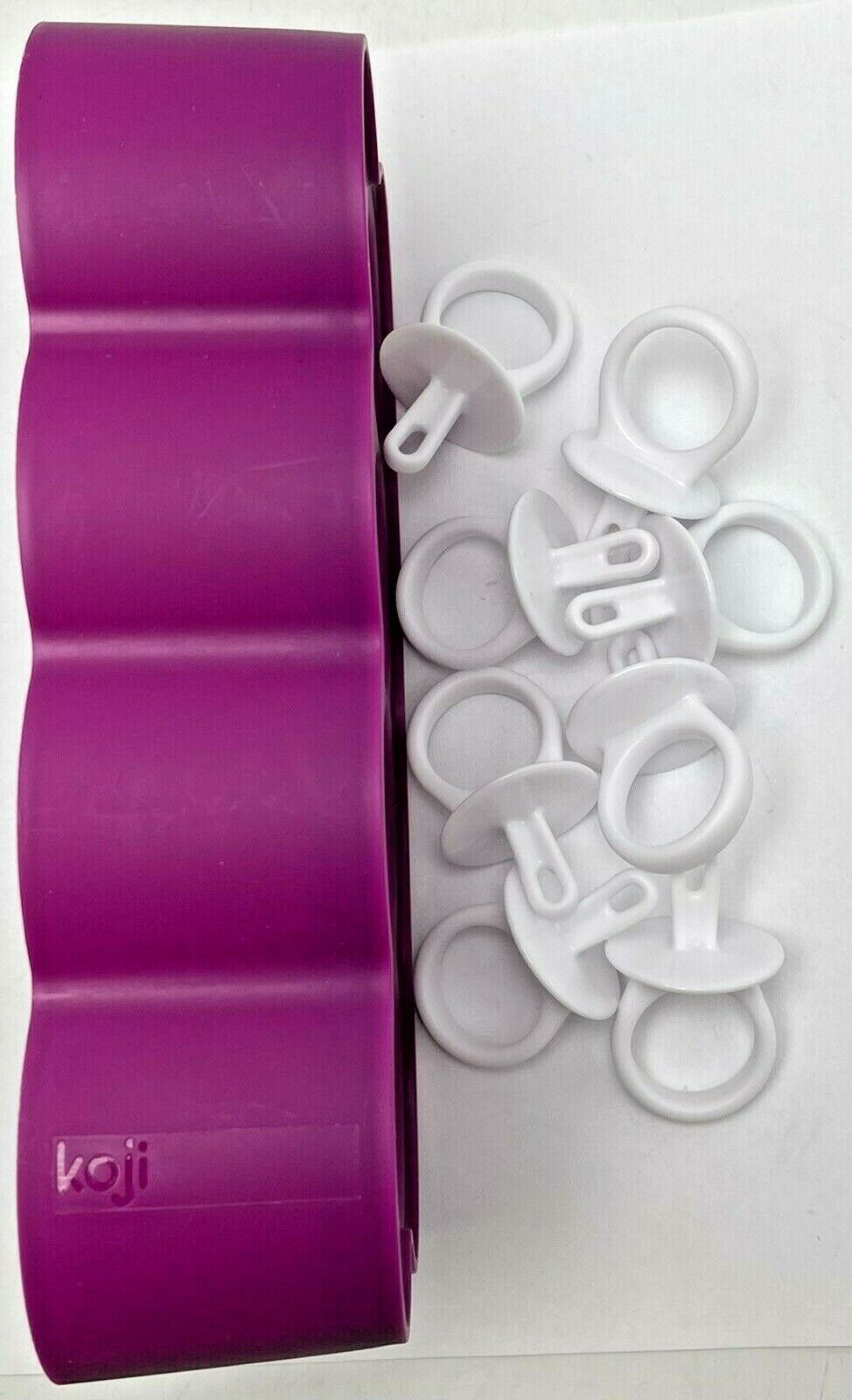 Koji Ring Pops 8 Slot Silicone Mold Popsicles Lollipops Chocolates - Fresh Stock Dated February 2026