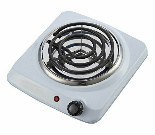 Courant Electric Burner Countertop Single coiled portable Hotplate 1000W White - Fresh Stock Dated February 2026
