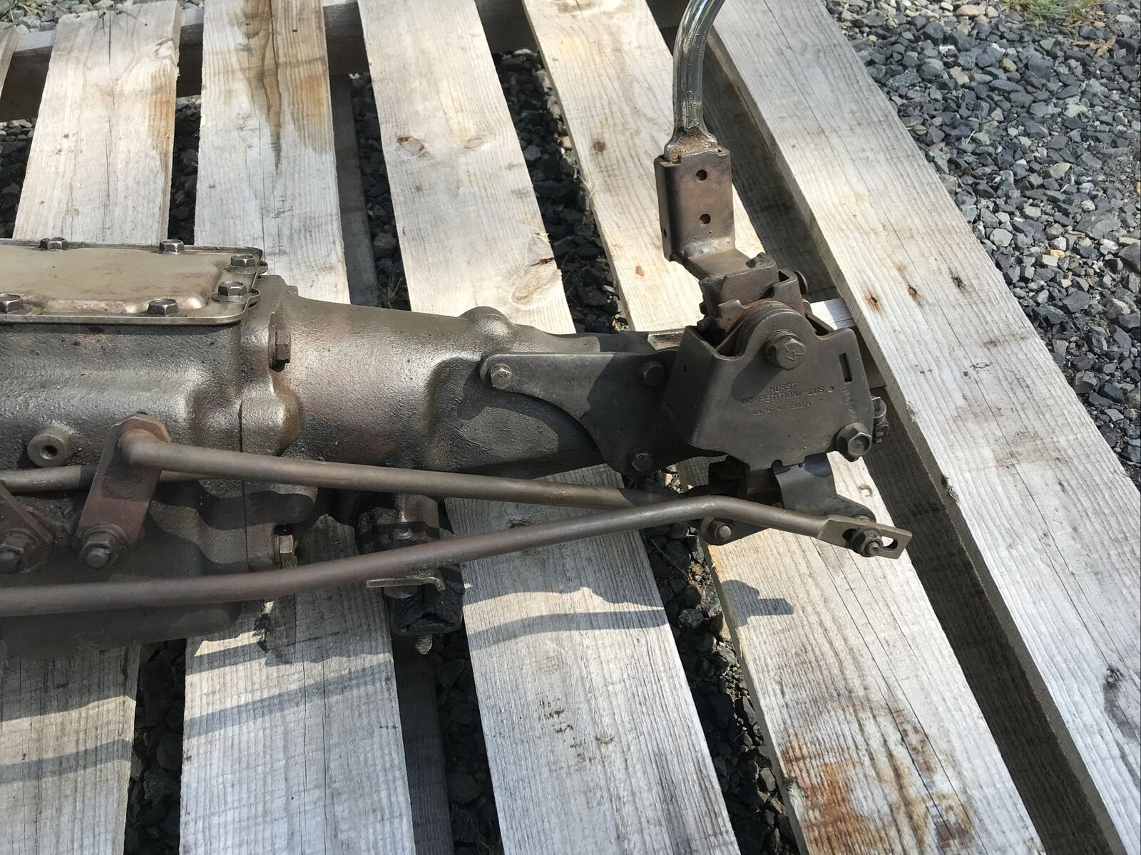 Ford 4 Speed Toploader Transmission RUG BF1 351 Wide Ratio Hurst Shifter - Fresh Stock Dated December 2025