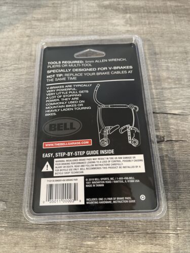 Bell Sports Binder 450 Replacement V-Brake Pads, Black BRAND NEW FACTORY SEALED - Fresh Stock Dated December 2025