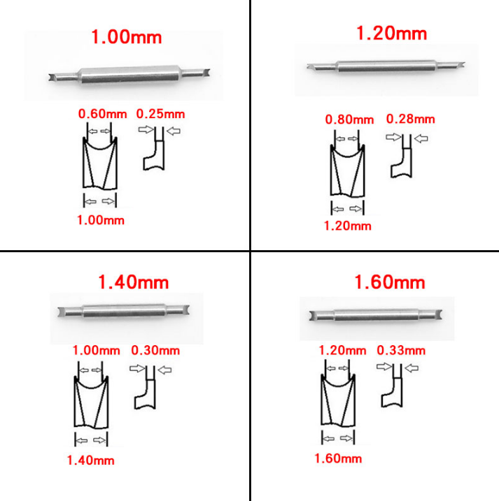 G6825 Standard Watch Spring Bar Remover Plier with 1.0mm 1.2mm 1.4mm 1.6mm Tip - Fresh Stock Dated December 2025