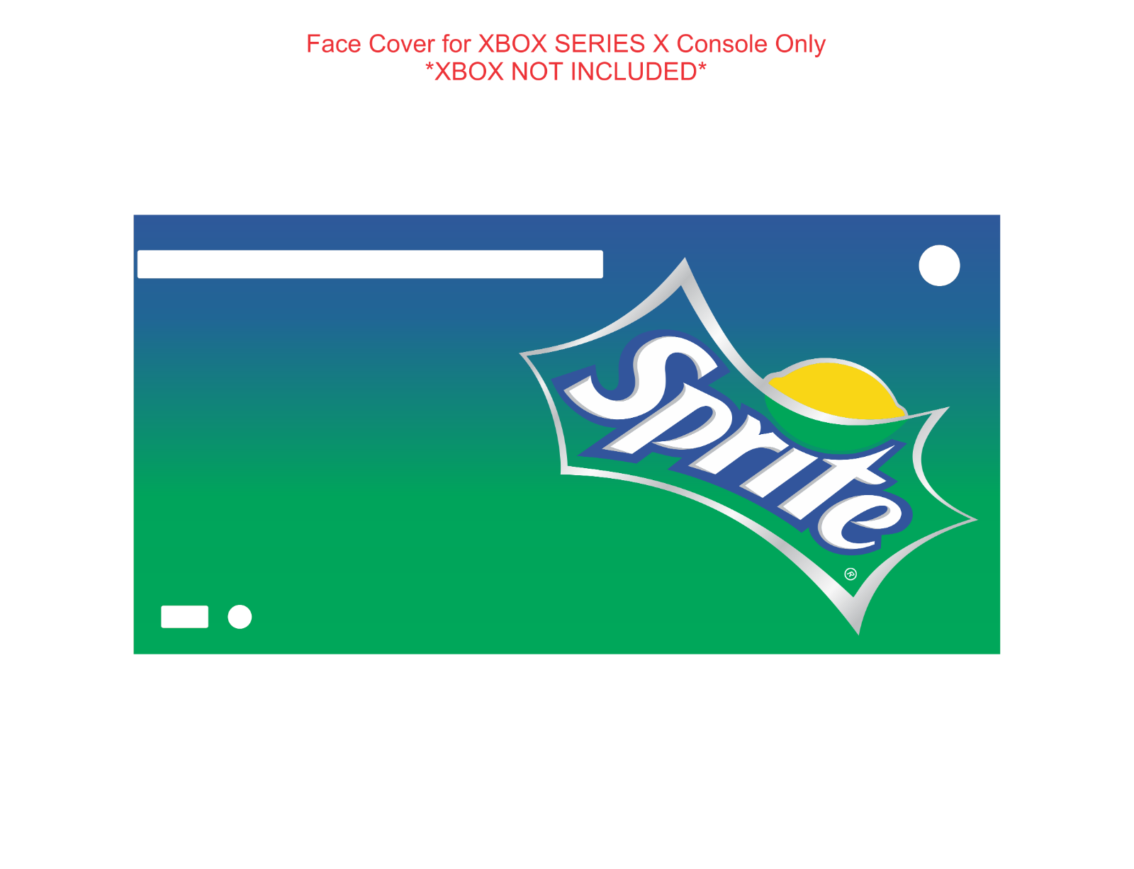 Wrap Skin Decal For XBOX SERIES X CONSOLE lemon Soda Lime Soda Sprite - Fresh Stock Dated December 2025