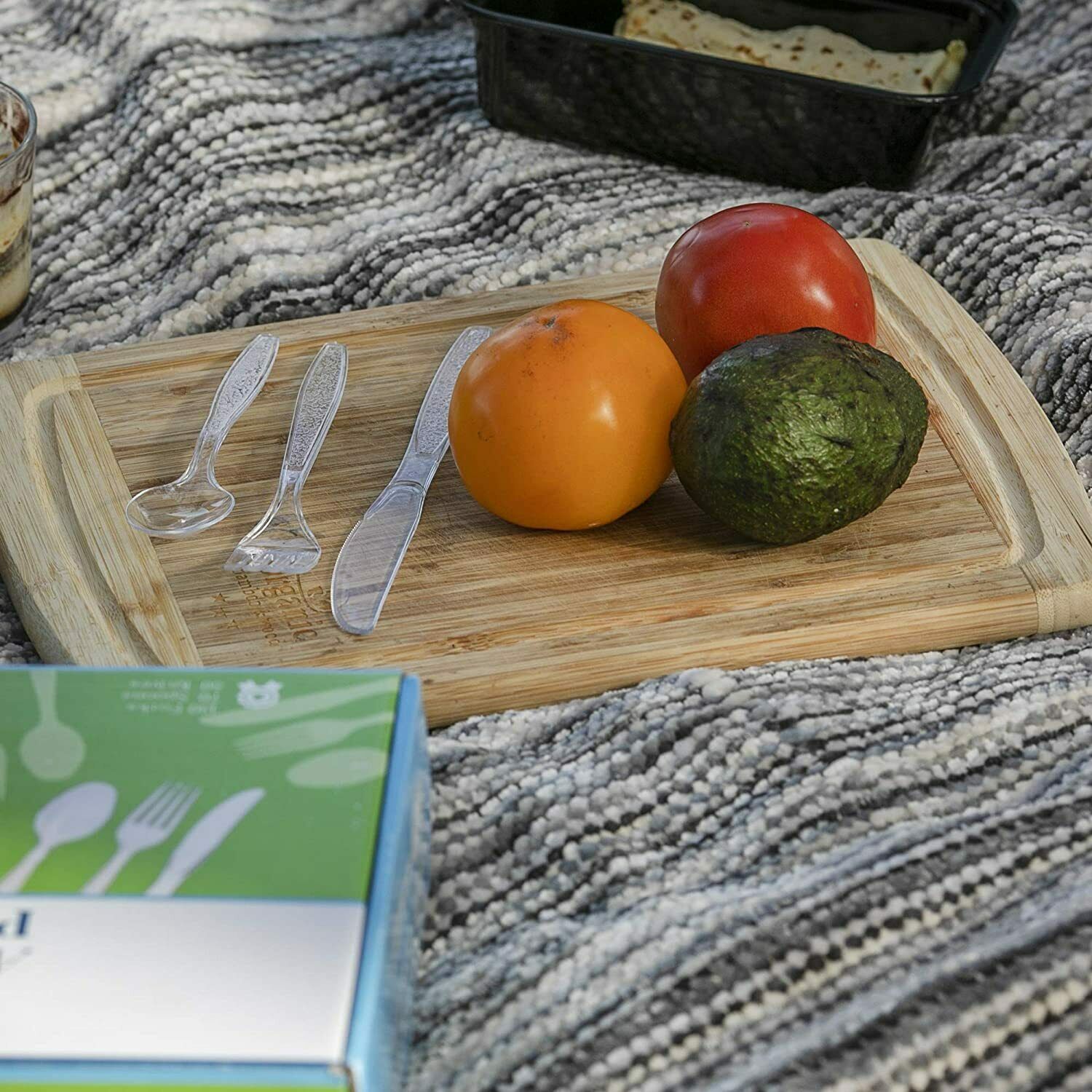 Plastic Spoons-Forks- Knives Clear Extra Heavy Duty Cutlery - Fresh Stock Dated January 2026