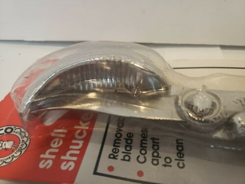 Oyster Shell Shucker Tool   Clam  Vintage Italy Rowoco Homecraft Handheld 2 Pc - Fresh Stock Dated January 2026