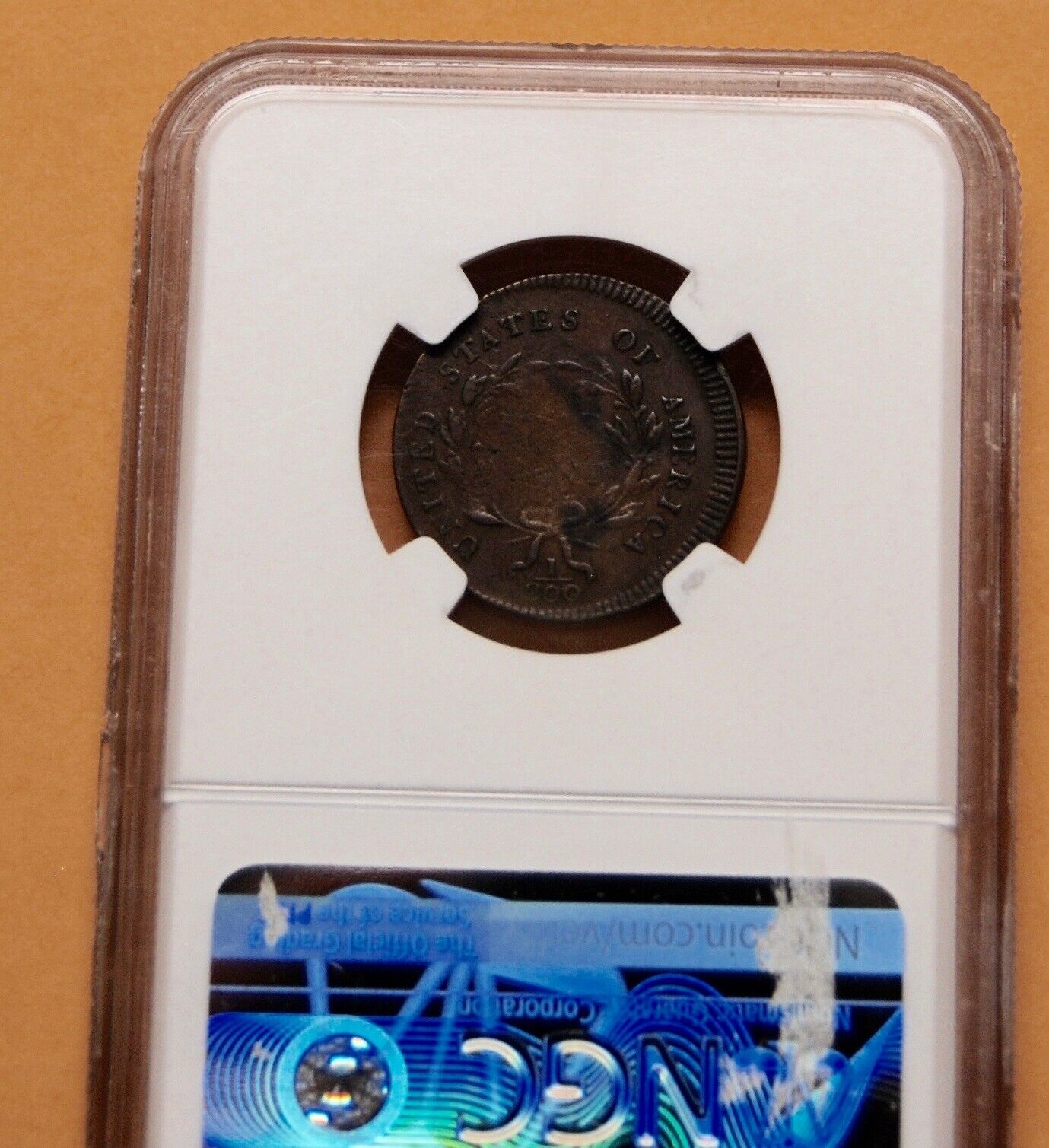 1795 Liberty cap half cent. With pole, punctuated date. Plain edge, NGC VG 8. - Fresh Stock Dated December 2025
