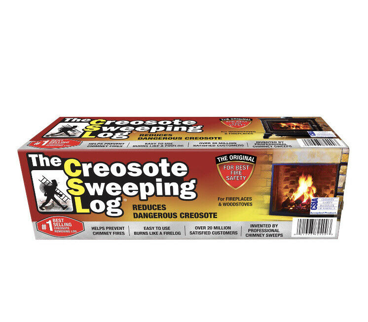 Creosote Sweeping Log Fireplace/ Woodstove/ Chimney Cleaner - Fresh Stock Dated January 2026