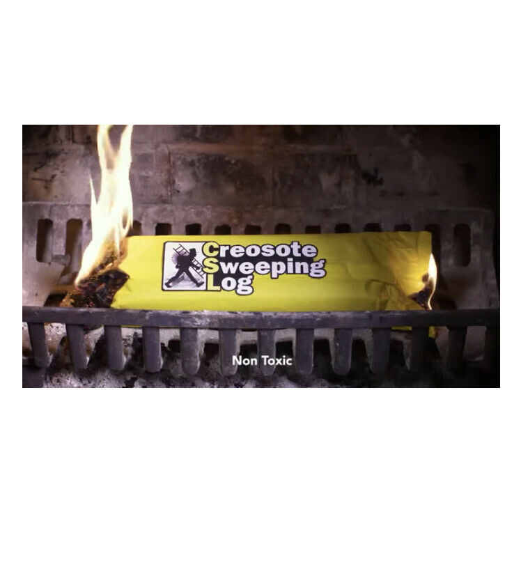Creosote Sweeping Log Fireplace/ Woodstove/ Chimney Cleaner - Fresh Stock Dated January 2026