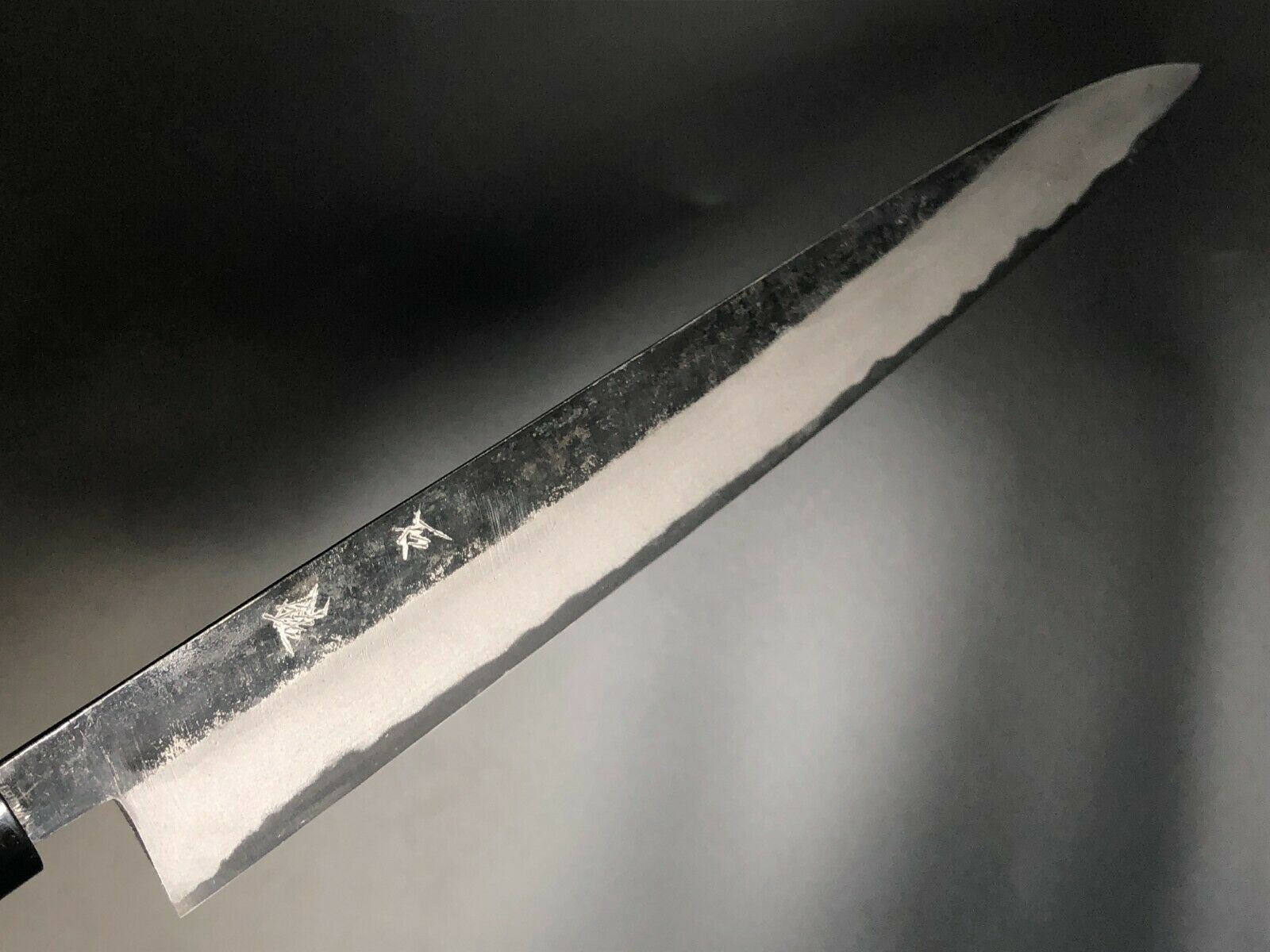 Japanese Kurouchi Forged Sujihiki Knife Slicer 300mm(11.8in) Blue#2 Double-Bevel - Fresh Stock Dated January 2026