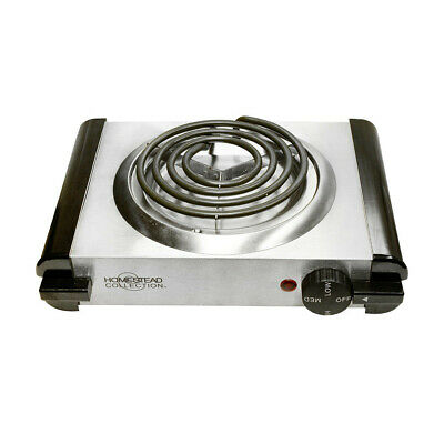 Electric Single Burner Stove Portable Cooking Range Camping 120V/1000W - Fresh Stock Dated February 2026