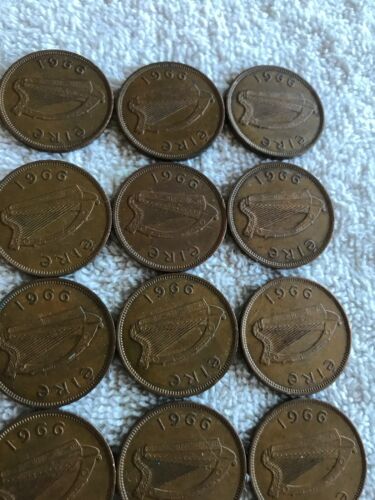 Lot Of 25 Irish Lucky Half-pennies 1966 - Fresh Stock Dated December 2025