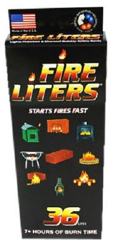 (3) ea Fire Liters 10836  36 Pack Fire Lighter Cubes for Starting Fireplace - Fresh Stock Dated January 2026