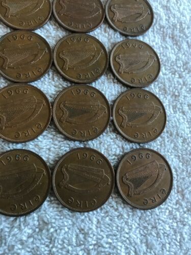 Lot Of 25 Irish Lucky Half-pennies 1966 - Fresh Stock Dated December 2025