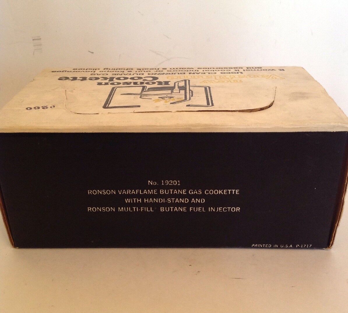 Ronson Varaflame Cookette Camp Stove Butane Gas Burner Vintage New In Box - Fresh Stock Dated February 2026