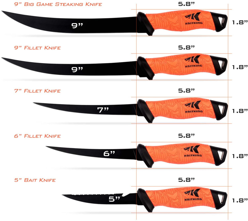 KastKing Fillet Knife, Razor Sharp G4116 German Stainless-Steel Blade 5