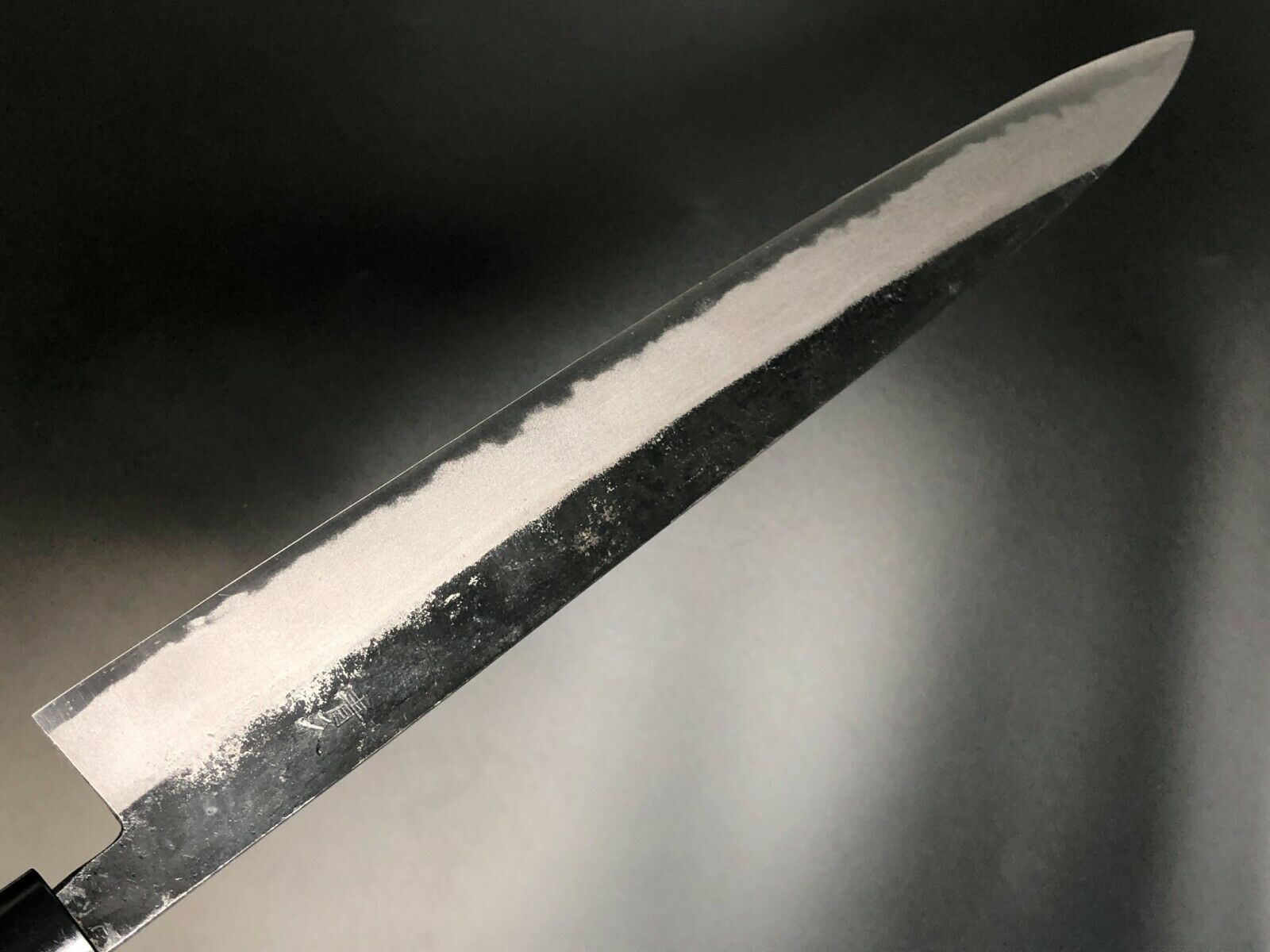 Japanese Kurouchi Forged Sujihiki Knife Slicer 300mm(11.8in) Blue#2 Double-Bevel - Fresh Stock Dated January 2026