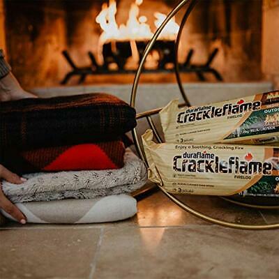 duraflame Crackleflame 4.5lb 3-hr Indoor/Outdoor Firelog 4-pack - Fresh Stock Dated December 2025