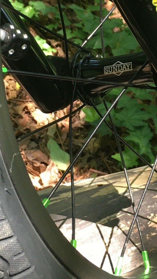 2016 Sunday Primer 16” With Green 7075 Spoke Nipples & Gold KMC Chain Used - Fresh Stock Dated January 2026