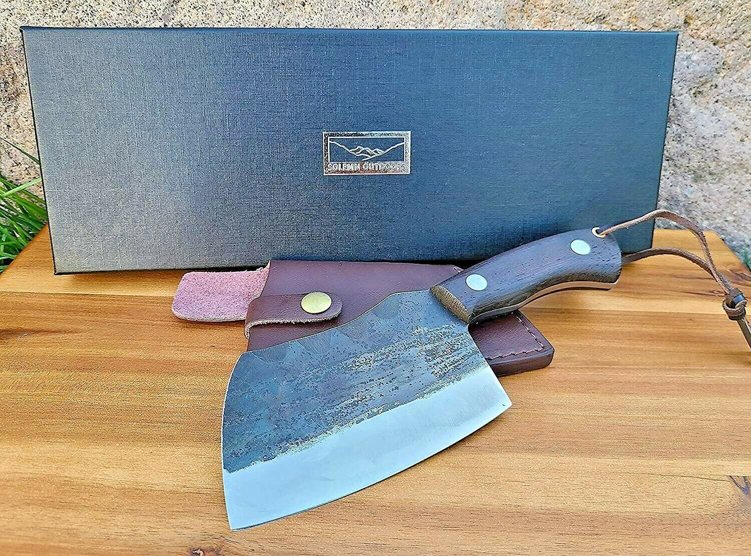 Serbian Boning Knife Steel Kitchen Butcher Forged Chef Cleaver Chopping Knives - Fresh Stock Dated January 2026