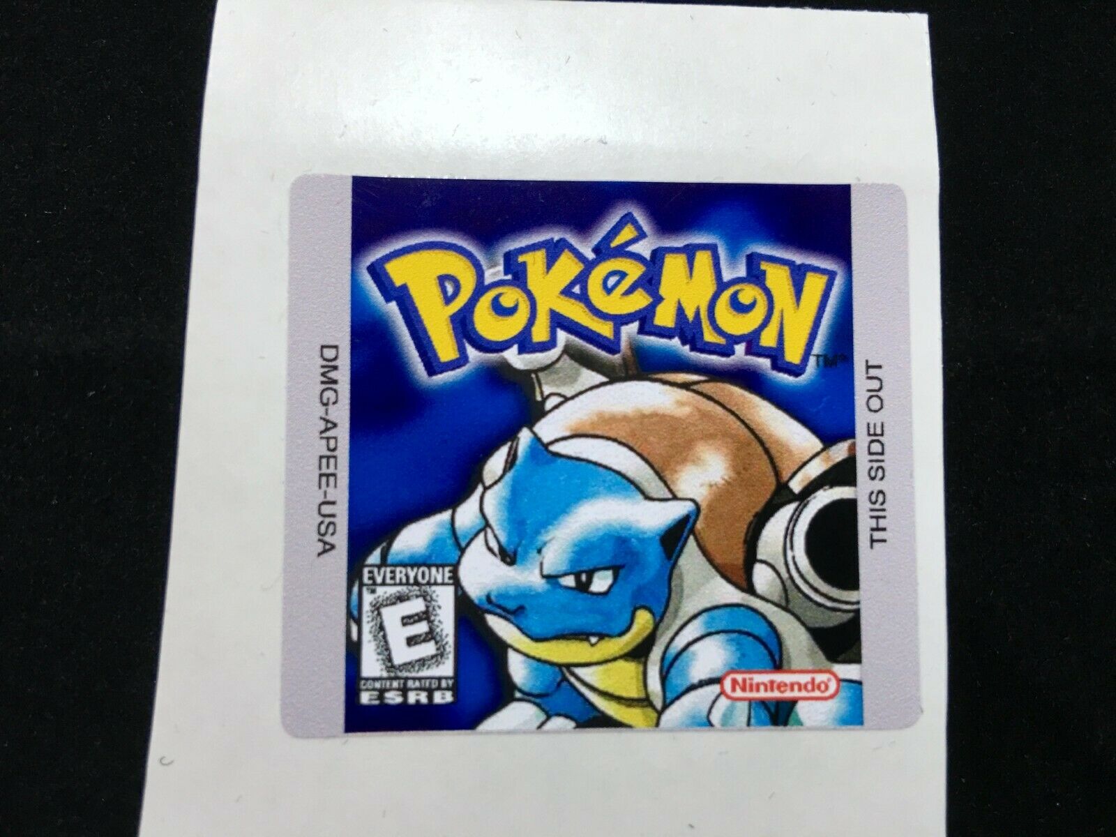 Pokemon Blue Version Replacement Nintendo Gameboy Label Sticker - Fresh Stock Dated February 2026