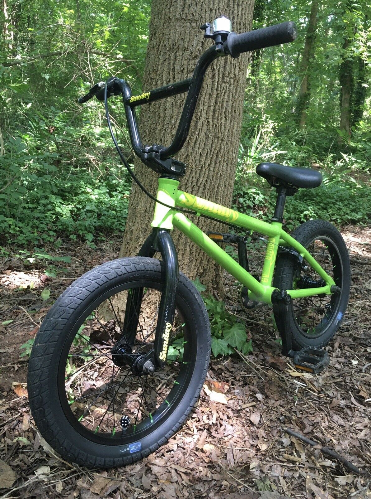 2016 Sunday Primer 16” With Green 7075 Spoke Nipples & Gold KMC Chain Used - Fresh Stock Dated January 2026