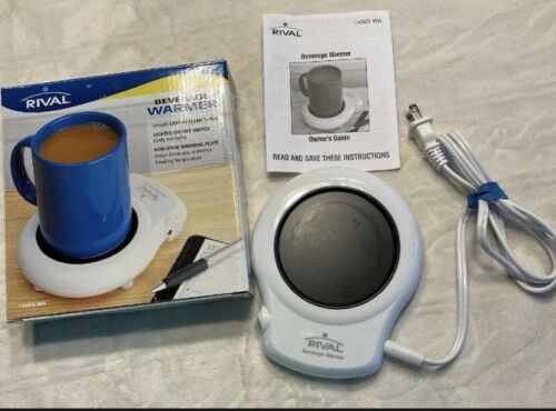 NEW Rival Beverage Warmer Model 14005 White 18W - Fresh Stock Dated February 2026
