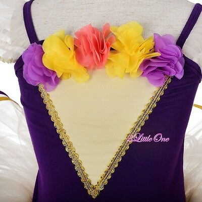 Rosettes Ribbon Trimmed Ballet Tutu Dance Costume Pageant Fancy Dress 3T-8 BA064 - Fresh Stock Dated December 2025