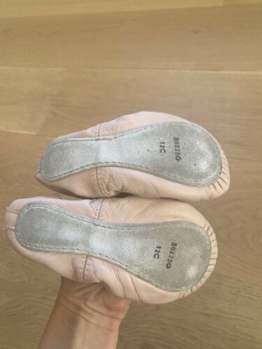 ballerina Dance shoes girls Pink Leather Size 12, 5-6 Years Old Girl - Fresh Stock Dated December 2025