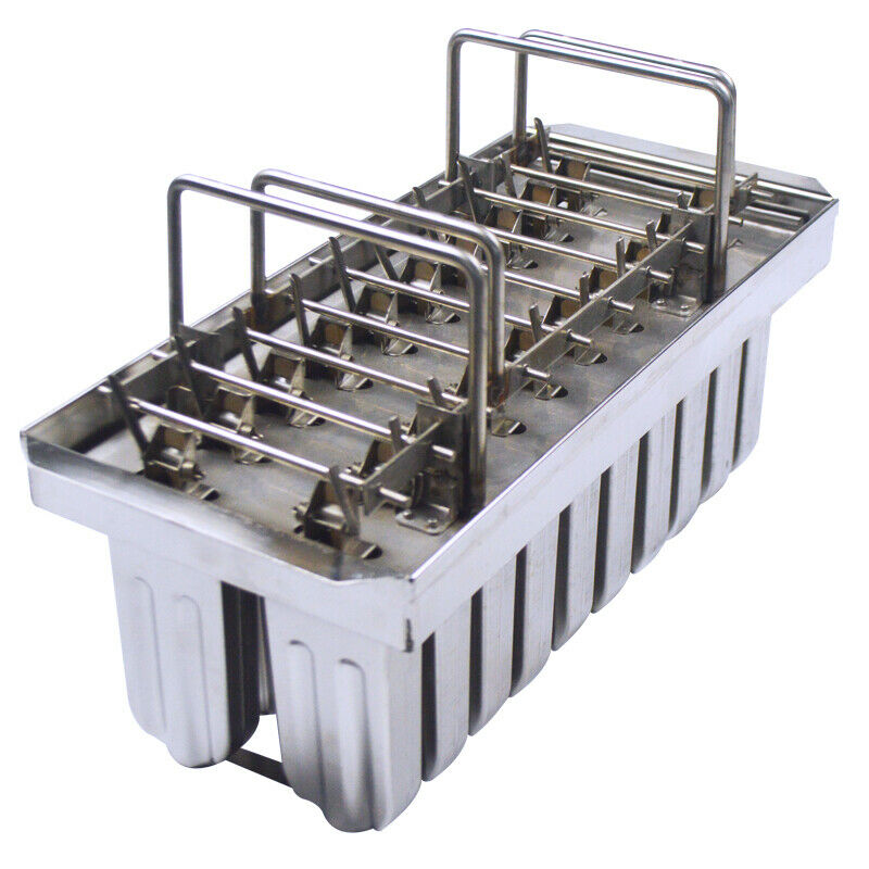 Food-Grade 20pcs Stainless Steel Ice Lolly Mold for Popsicle Ice Cream 85ml - Fresh Stock Dated February 2026
