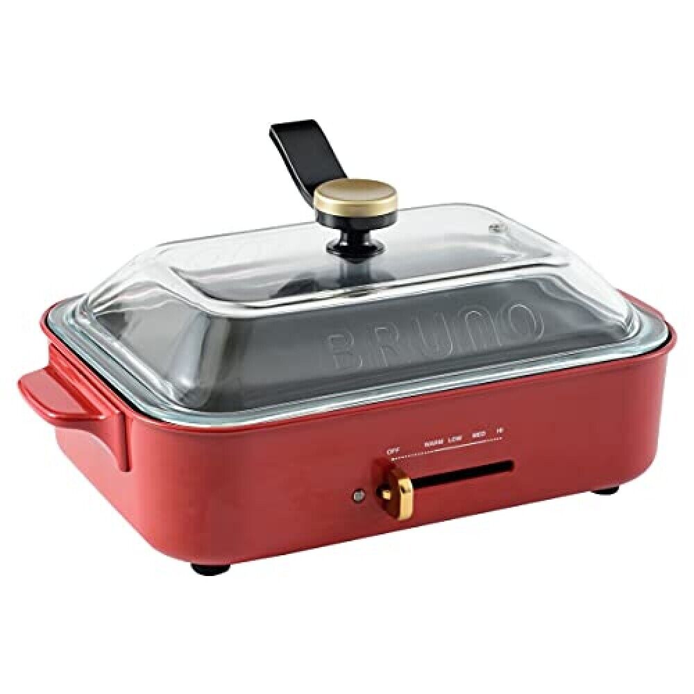 BRUNO Glass Lid for BRUNO Compact Hot Plate BOE021-GLASS JAPAN NEW F/S - Fresh Stock Dated February 2026