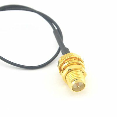 2x Coaxial Extension Adapter RP SMA Jack Female Pin Connector to IPX/U.FL 15cm - Fresh Stock Dated December 2025