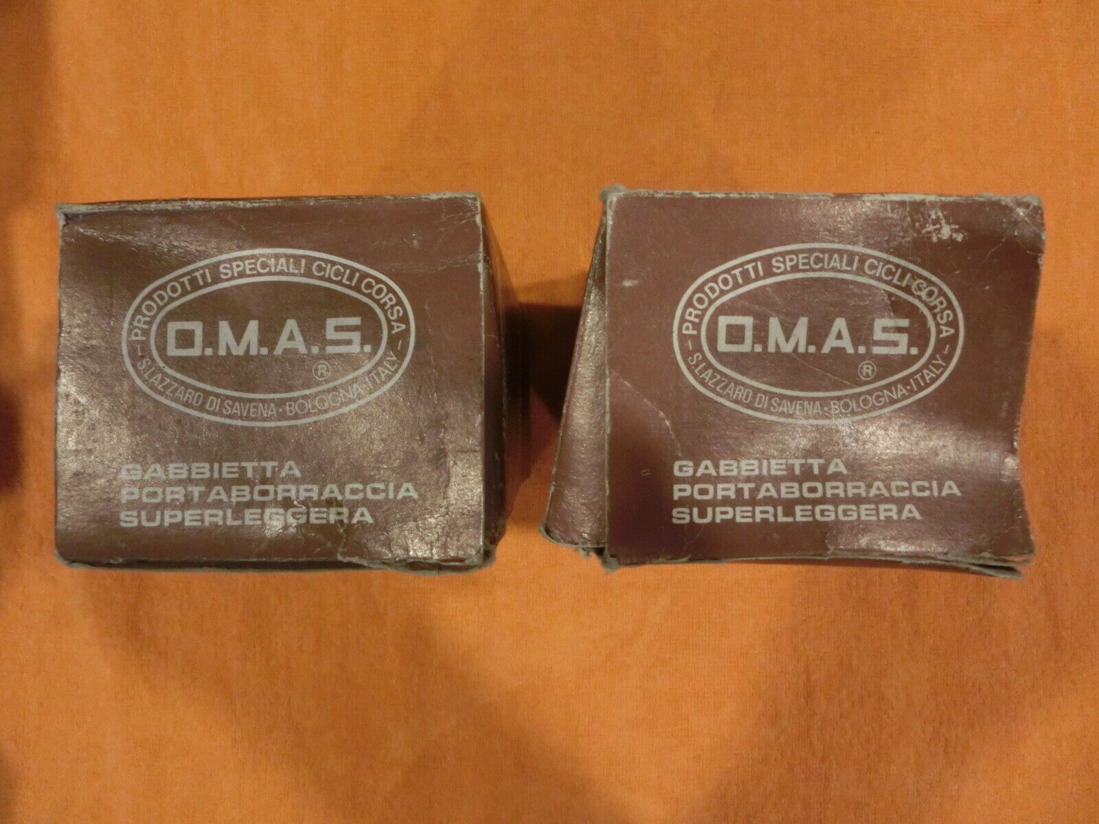 Vintage O.M.A.S. Water Bottle Cages - Original Boxes - Mega Rare - Fresh Stock Dated December 2025
