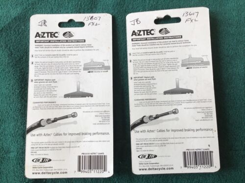 DELTA Aztec Brake Pads 2 pair (4 pads total) vintage - NOS Replace Front & Back - Fresh Stock Dated December 2025