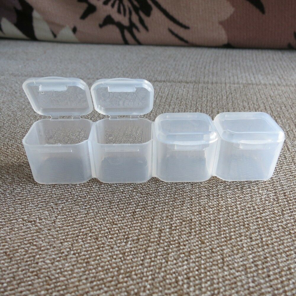 2PCS/lot Plastic Part Box 28 Grids for Organizing Watch Parts Jewelry Bead Screw - Fresh Stock Dated December 2025