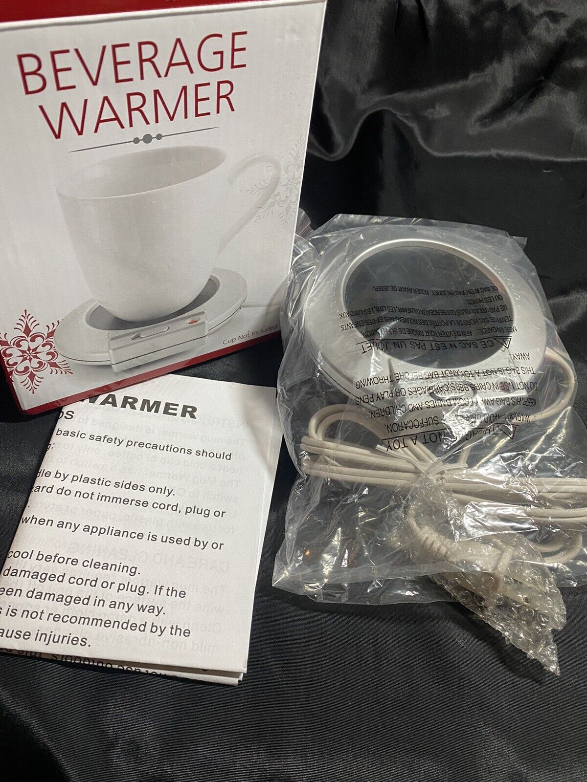 Beverage Warmer Coffee Tea & Soup  (Cup Base 3 1/4” Warmer 5” Base) Samsonico - Fresh Stock Dated February 2026