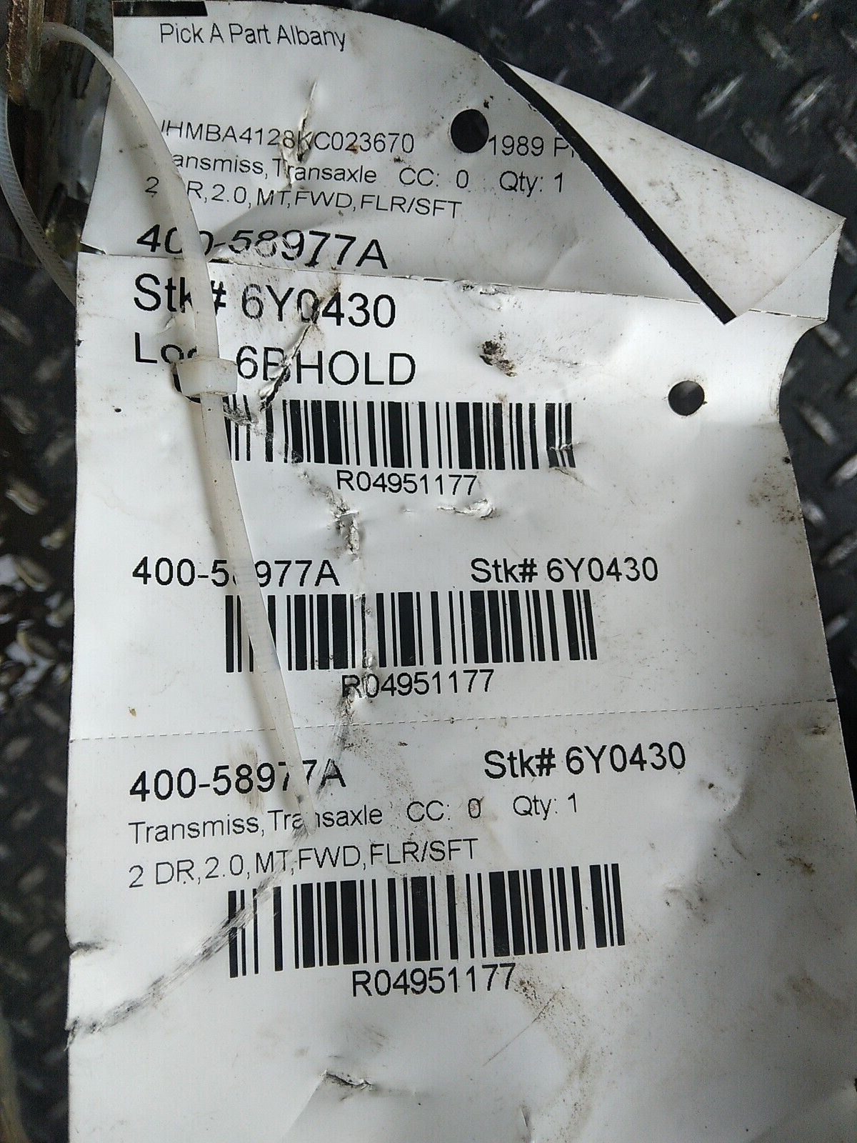 1988-1990 Honda Prelude 2.0L Manual 5 Speed Transmission Gearbox D2M4 - Fresh Stock Dated December 2025